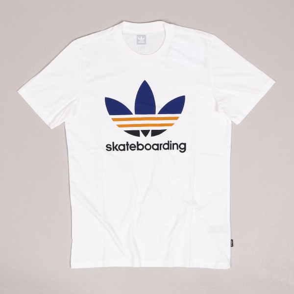 Adidas Clima 3.0 Tee White Royal Yellow Skateboarding Nike SB Adidas Vans Online Shop POPNAME.cz