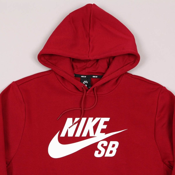 Nike SB Icon Hoodie Red Crush White Skateboarding Nike SB Adidas Vans Online Shop POPNAME.cz