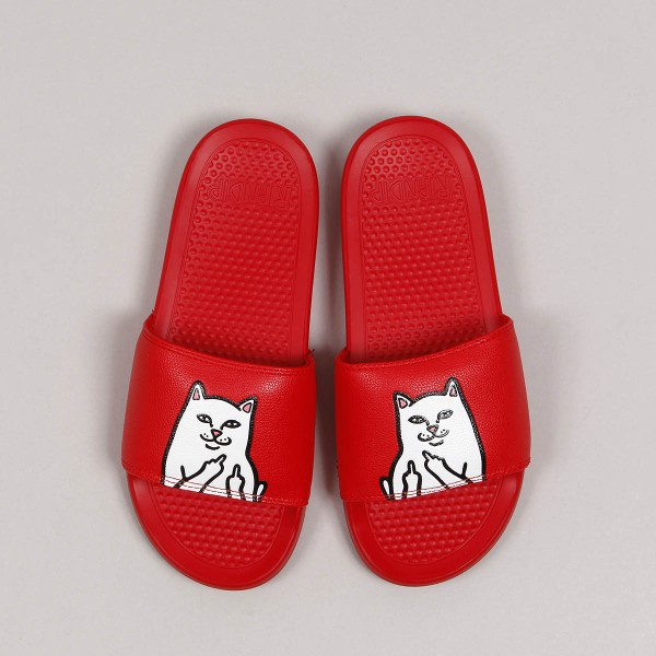 Red ripndip slides sales