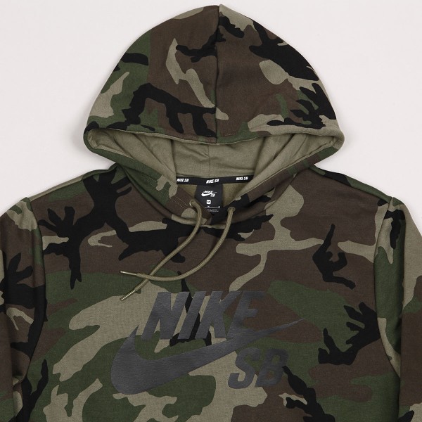 Nike SB Icon Hoodie Camo Black Skateboarding Nike SB Adidas Vans Online Shop POPNAME.cz