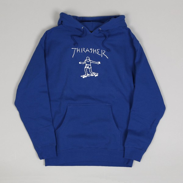 Thrasher Gonz Hoodie Royal Blue Skateboarding Nike SB Adidas
