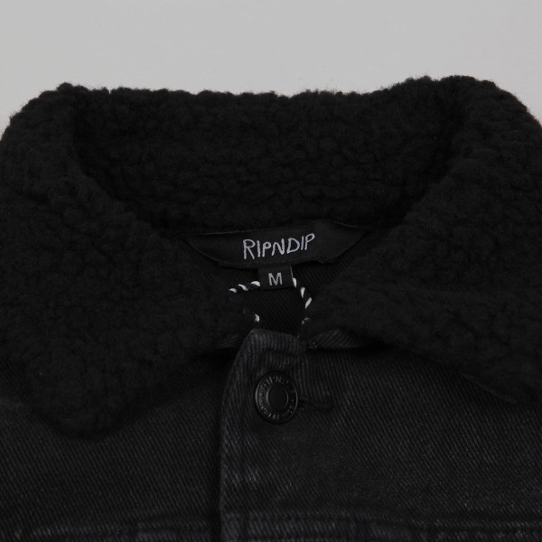 Ripndip Fucking Fuck Denim Jacket Black Wash - Skateboarding, Nike