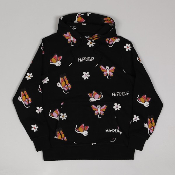 Ripndip Butterfly Hoodie Black Skateboarding Nike SB Adidas Vans Online Shop POPNAME.cz