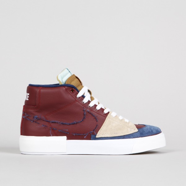 スニーカー Sale!! Nike SB Zoom BLAZER MID EDGE 'Team Red' Nike SB Zoom Blazer Mid Edge L Team Red Navy Light Dew