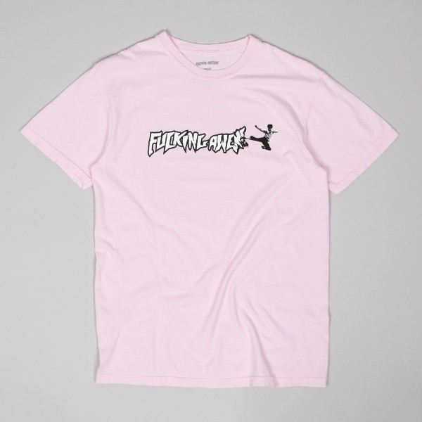 Fucking Awesome Karate Tee Light Pink Skateboarding Nike SB Adidas Vans Online Shop POPNAME.cz