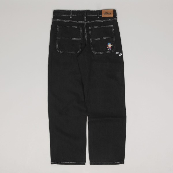 Butter Goods Dice Denim Pants Black - Skateboarding, Nike SB