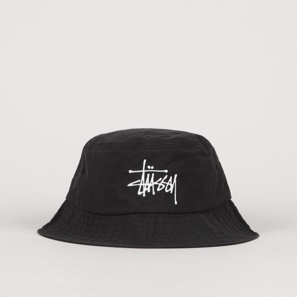 Stussy Peached Basic Bucket Hat Black