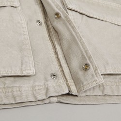 Stussy Washed Shop Jacket Bone - Skateboarding, Nike SB