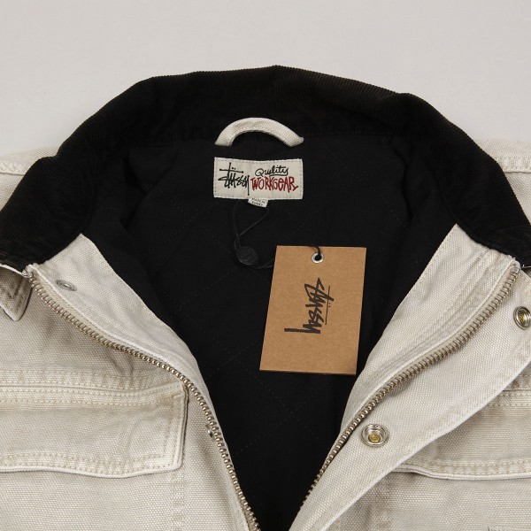 Stussy Washed Shop Jacket Bone - Skateboarding, Nike SB, Adidas, Vans,  Online Shop | POPNAME.cz