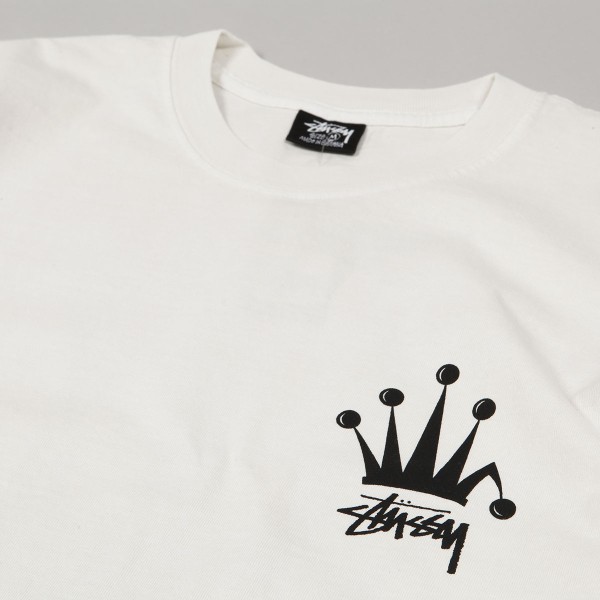 Stussy Regal Crown Pig Dyed Tee Natural - Skateboarding