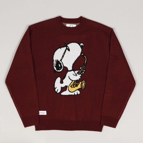 Butter Goods x Peanuts Jazz Sweater Wine - Skateboarding, Nike SB