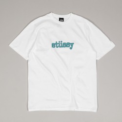 Stussy Typewriter Tee White - Skateboarding, Nike SB, Adidas