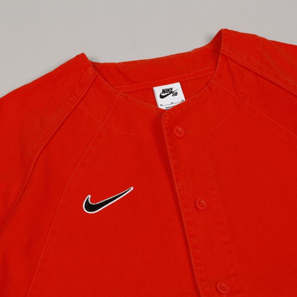 Nike SB Baseball Jersey Team Orange Skateboarding, Nike SB