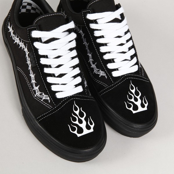 US 10.5 ELLEGARDEN Vans Old Skool Black Flame 28.5cm SNDN SNKR | eBay