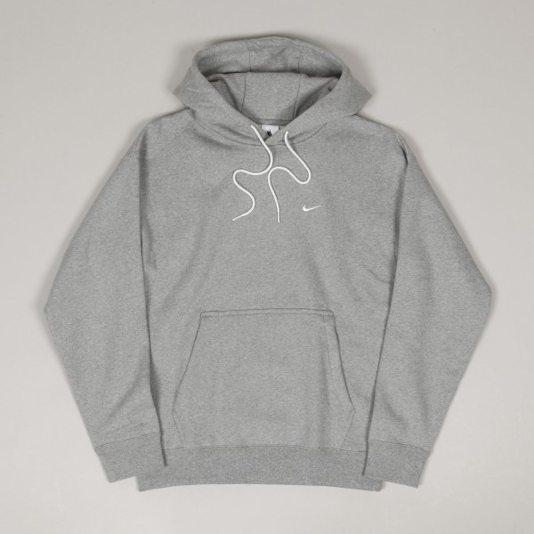 Grey nike hoodie with white cheap tick