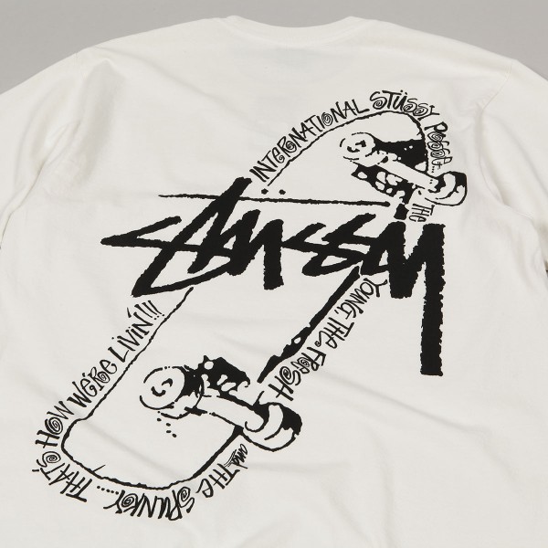 ★【STUSSY】★Skate Posse Pigment Dyed T-Shir.t Natural★ Skate Posse Pigment Dyed T-Shirt – Premier