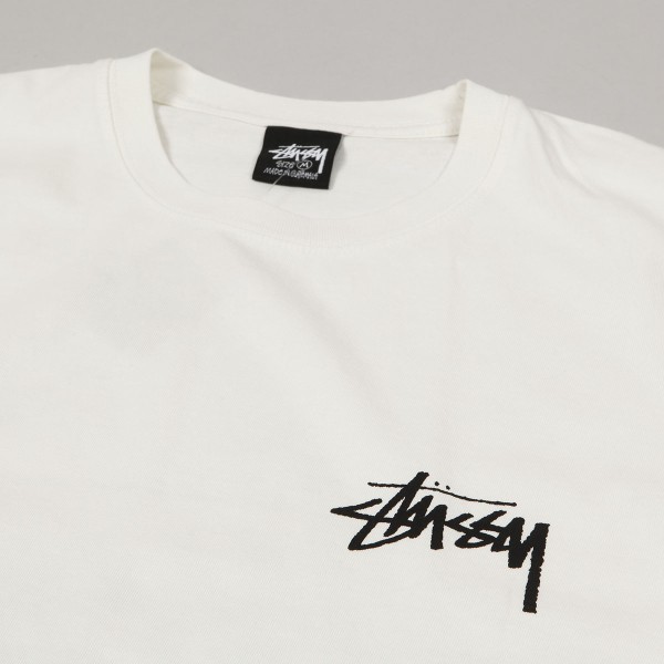 Stussy Skate Posse Pig Dyed Tee Natural - Skateboarding