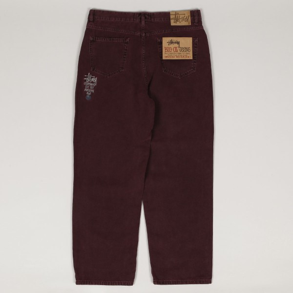 Stussy Washed Canvas Big Ol Jeans Purple - Skateboarding Stussy Washed Canvas Big Ol Jeans Purple - Skateboarding