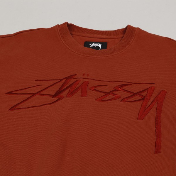 ★関税込★Stussy★Stussy Relaxed Smoothstock Crew★Brick★ Stussy Relaxed Smoothstock Crew - Black - 118500-0001
