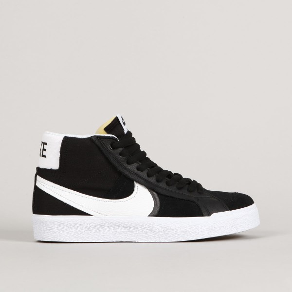 nike sb blazer mid black and white