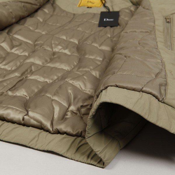 Dime Quilted Hooded Jacket Khaki - Skateboarding, Nike SB, Adidas
