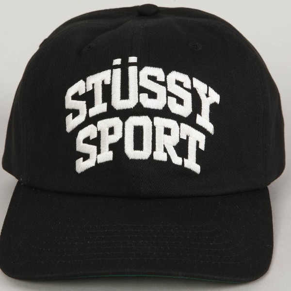 Stussy Sport Cap Black - Skateboarding, Nike SB, Adidas, Vans ...