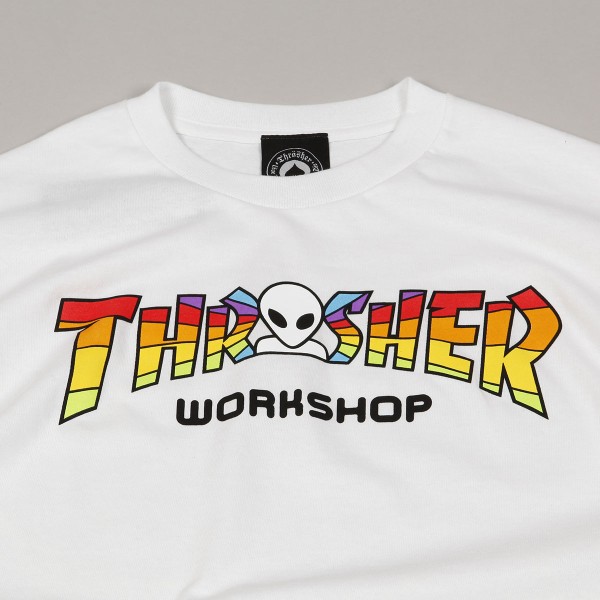 Thrasher x Alien Workshop Spectrum Tee White - Skateboarding