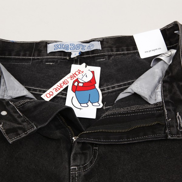 Polar Big Boy Jeans Silver Black