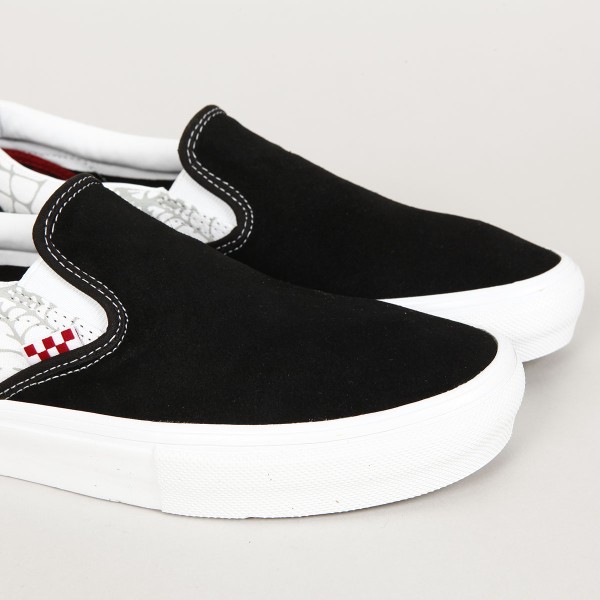 VANS★SKATE SLIP ON★兼用★BLACK WIDOW SPIDER Vans Black Widow Spider Slip-On 'Black White' VN0A5FCABWT