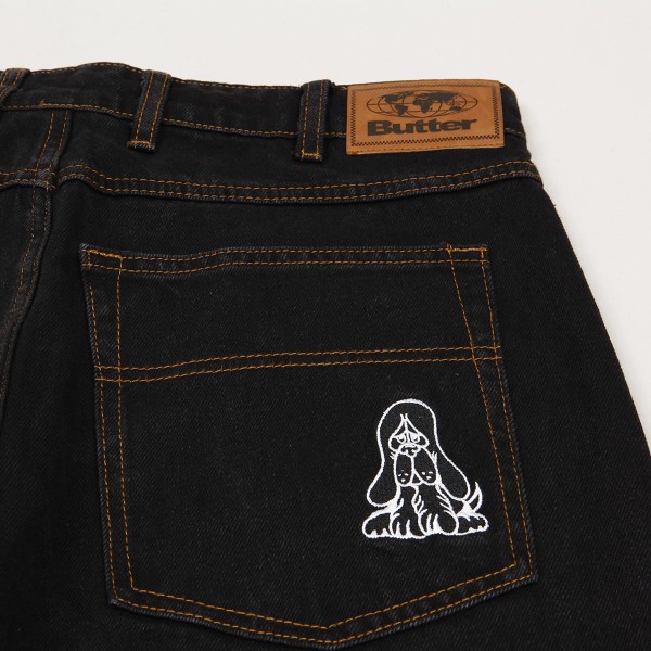 Butter Goods Hound Denim Pants Wash Black - Skateboarding Butter Goods Hound Denim Pants Wash Black - Skateboarding