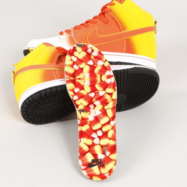 Nike SB Dunk High Pro Candy Corn Skateboarding, Nike SB, Adidas