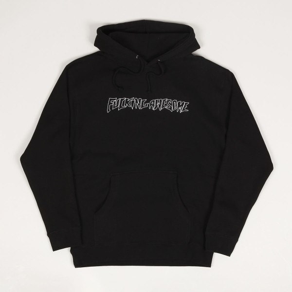 【FUCKING AWESOME】 OUTLINE STAMP HOODIE BLACK Black Fucking Awesome Outline Stamp Hoodie | SVD