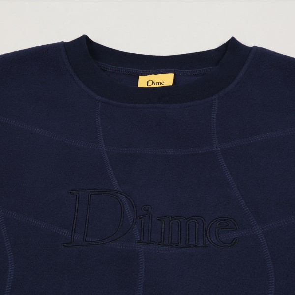 Dime Classic Wave Polar Crewneck Navy - Skateboarding, Nike