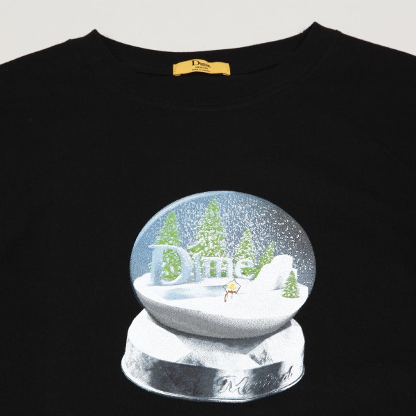 Dime Snow Globe Tee Black - Skateboarding, Nike SB, Adidas