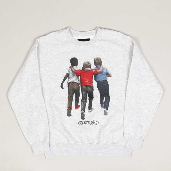 Fucking Awesome Kids Alright Crewneck Grey - Skateboarding