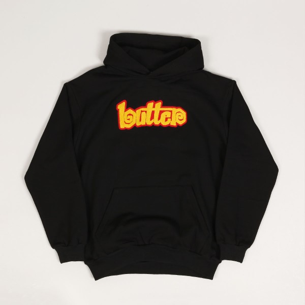 Butter Goods Swirl Hoodie Black Skateboarding Nike SB Adidas Vans Online Shop POPNAME.cz