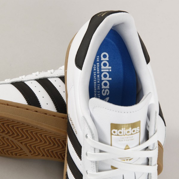 Adidas Superstar ADV White Black Gum Skateboarding, Nike SB