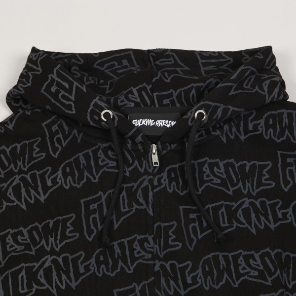 【FUCKING AWESOME】Fucking Awesome Stamp Logo Zip Hoodie Fucking Awesome Stamp Logo Zip hoodie black black | Brands