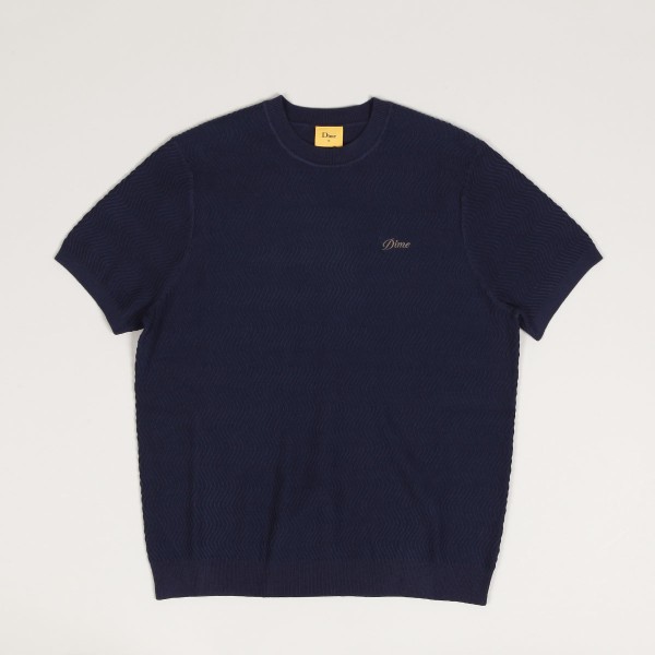 Dime Wave Knit Tee Dark Indigo - Skateboarding, Nike SB