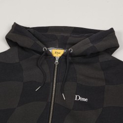 【DIME】Classic Checkmate Zip Hoodie / Charcoal Dime Classic Checkmate Zip Hoodie - Charcoal | Flatspot