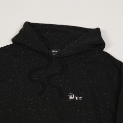 【DIME】CLASSIC GRIP HOODIE BLACK SPECKLED Dime Cursive French Terry PO Hood Black | Fast Times Skatebo