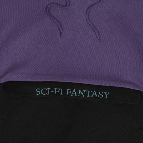 Sci Fi Fantasy Colorblock Hoodie Purple Black Skateboarding Nike SB Adidas Vans Online Shop POPNAME.cz