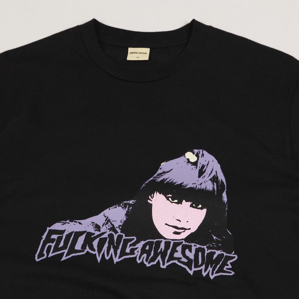 Fucking Awesome Straw Switchblade Tee Black - Skateboarding