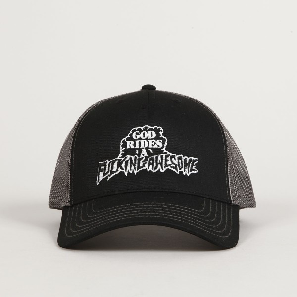 Fucking Awesome God Rides FA Trucker Cap Grey Fucking Awesome God Rides FA Trucker Cap Grey
