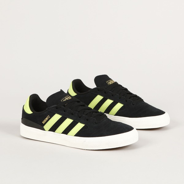 Adidas Busenitz Vulc II Black Solar Lime Skateboarding, Nike SB