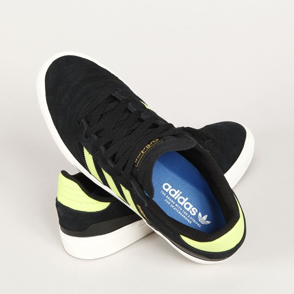 Adidas Busenitz Vulc II Black Solar Lime Skateboarding, Nike SB