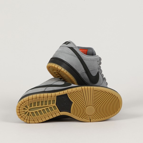 Nike SB Dunk Low Pro ISO Cool Grey Black - Skateboarding