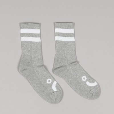 Polar Happy Sad Socks Heather Grey