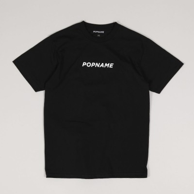 Popname Basic Logo Tee Black White