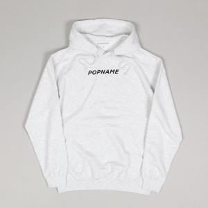 Popname Basic Logo Hoodie Ash Heather
